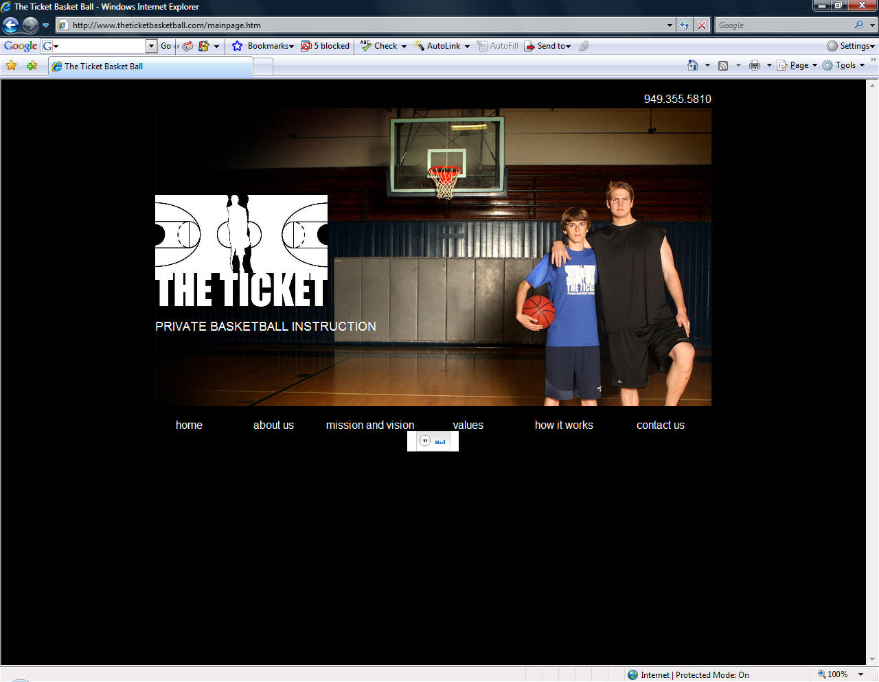 Screen Shot of The Ticket Basketball - theticketbasketball.com