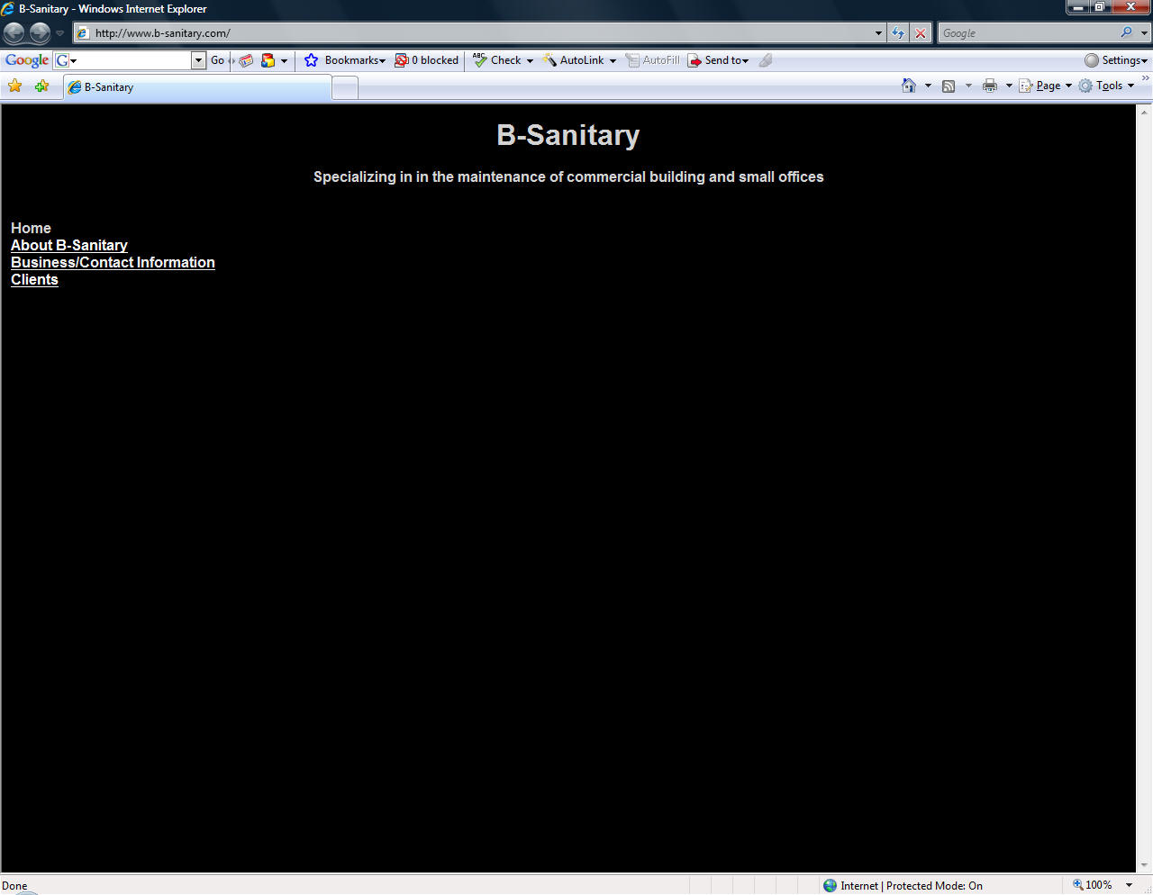 Screen Shot of B-Sanitary - b-sanitary.com